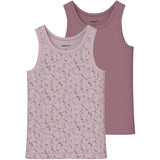 Name It Violet Ice Nmftank Top 2P Violetflower Noos