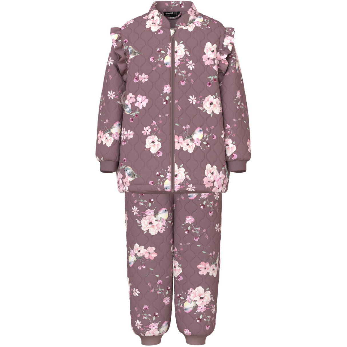 Name It Wistful Mauve Bird Nmfmoon Quilt Termosæt Aop 1Fo