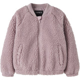 Name It Violet Ice Nmfmiffy Sherpa Jakke
