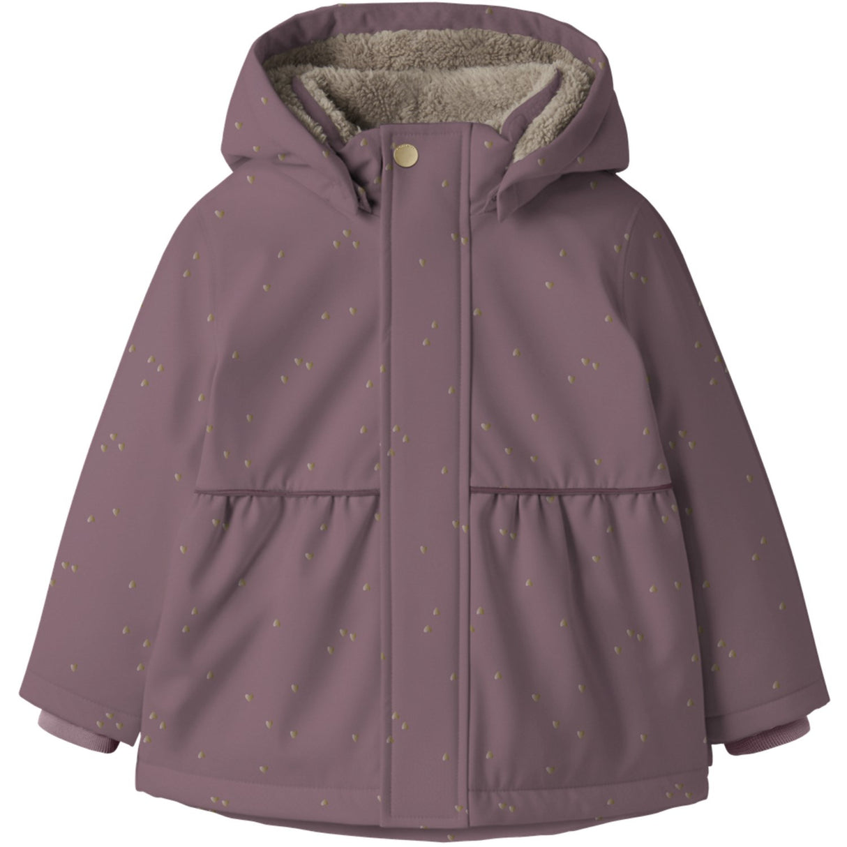 Name It Wistful Mauve Foil Hearts Nmfsnow05 Jakke Foil Fo