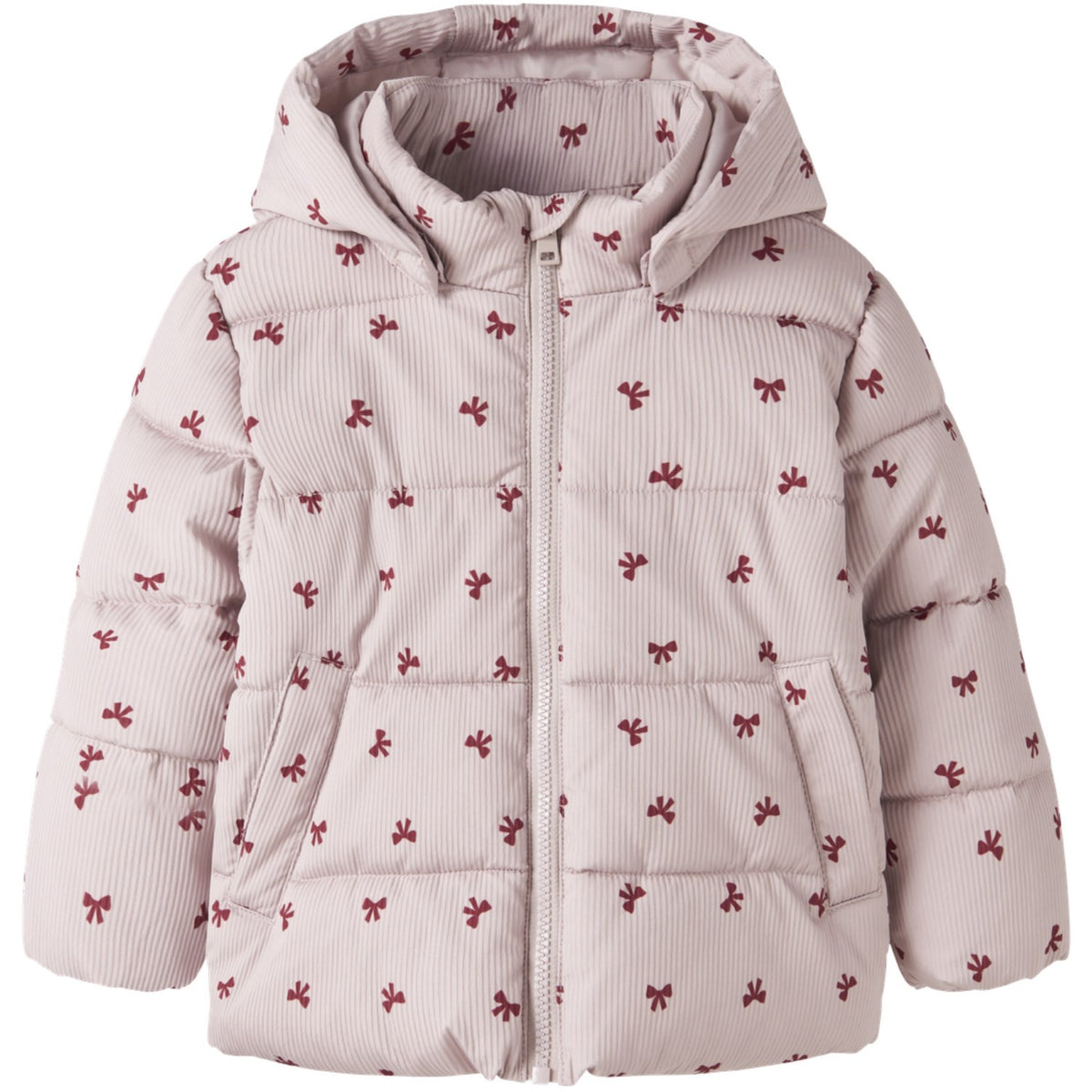 Name It Violet Ice Bows Nmfmonday Puffer Jakke