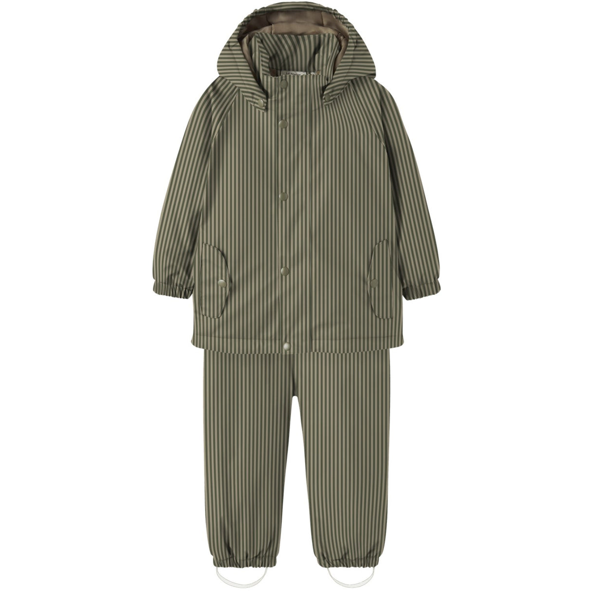 Lil'Atelier Twill Stripes Nmmladry Pad Rain Sæt Aop Fo Lil