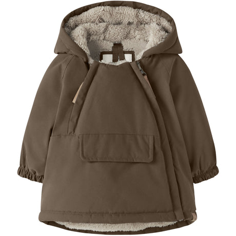 Lil'Atelier Dark Earth Nbnlasnow05 Jkt Solid Fo Lil