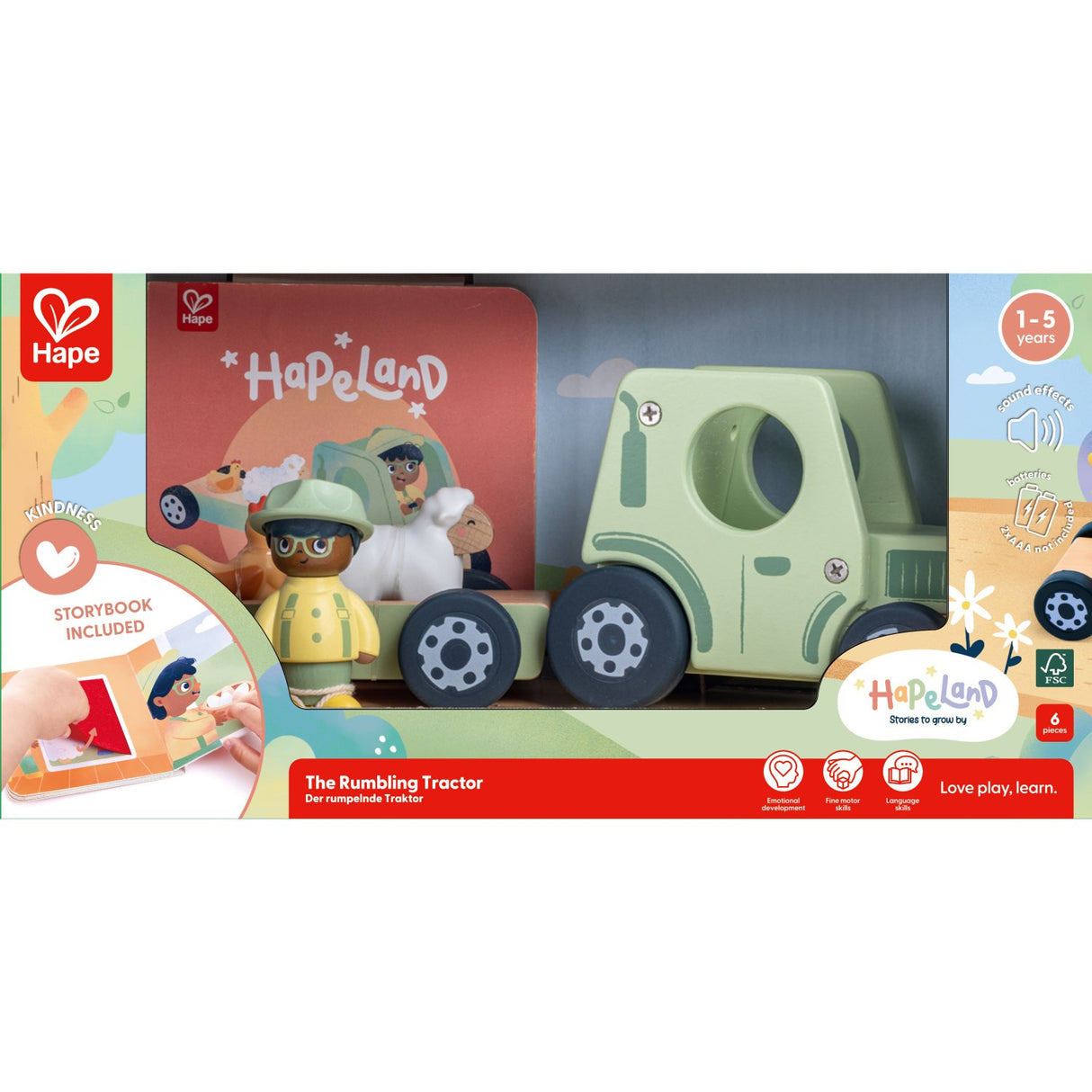 Hape Den Brummende Traktor Med Lyd