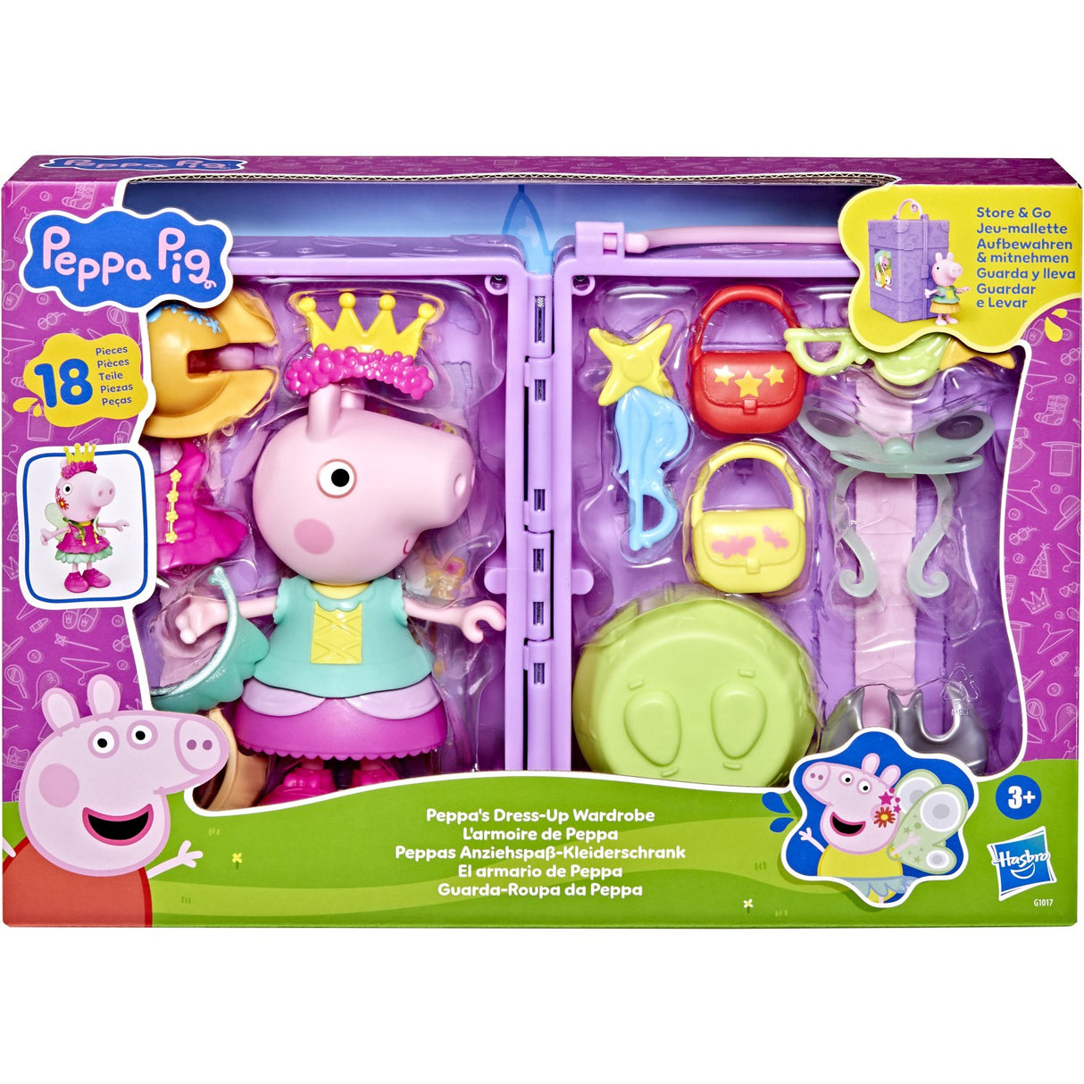 Peppa Pig Klæd-ud Garderobe & Gurli 15cm