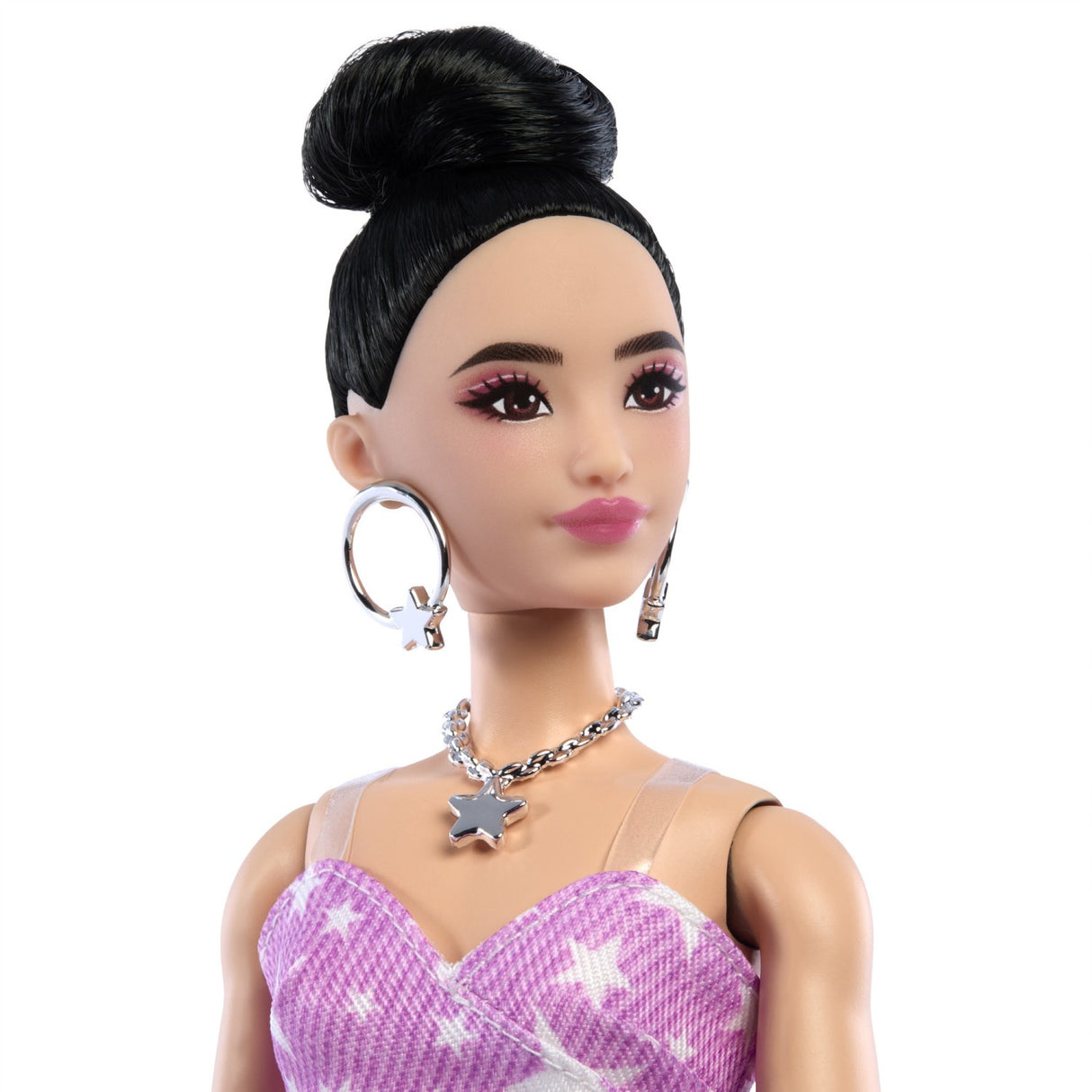 Barbie® Deluxe Lyserød Denimstjerne-wrap Asiatisk