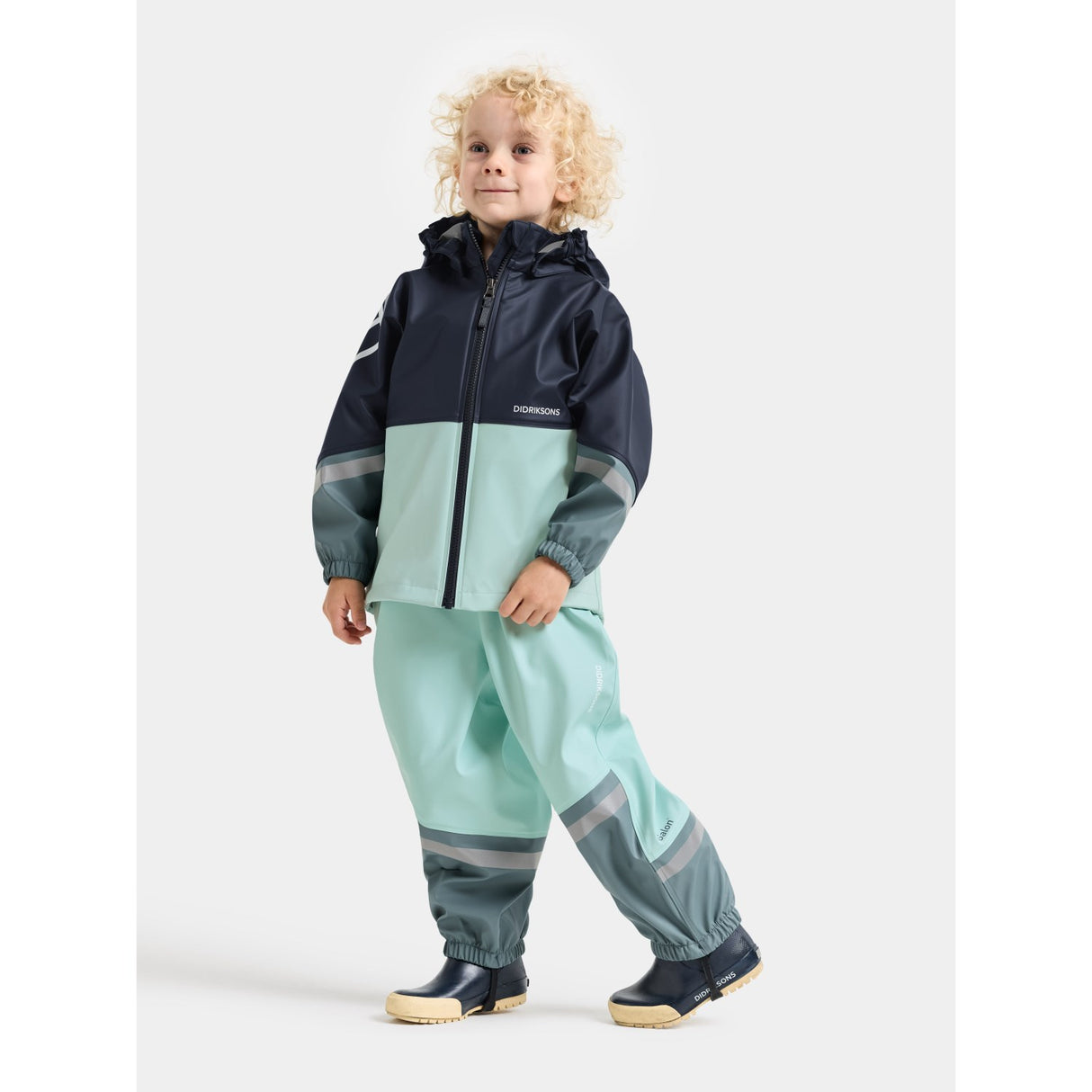 Didriksons Ocean Mint Waterman Kids Sæt 12