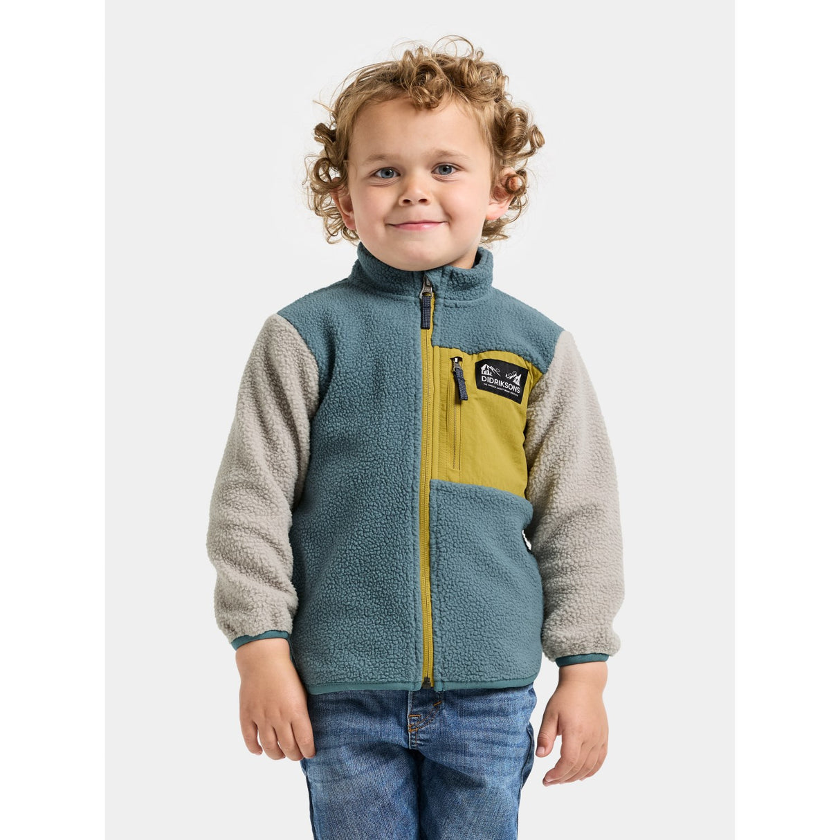 Didriksons Factory Blue Anten Kids Fullzip