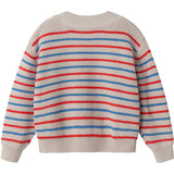 MarMar Cotton Knit EA Stripe Tomato Mix Stripe Teno Strikket Bluse