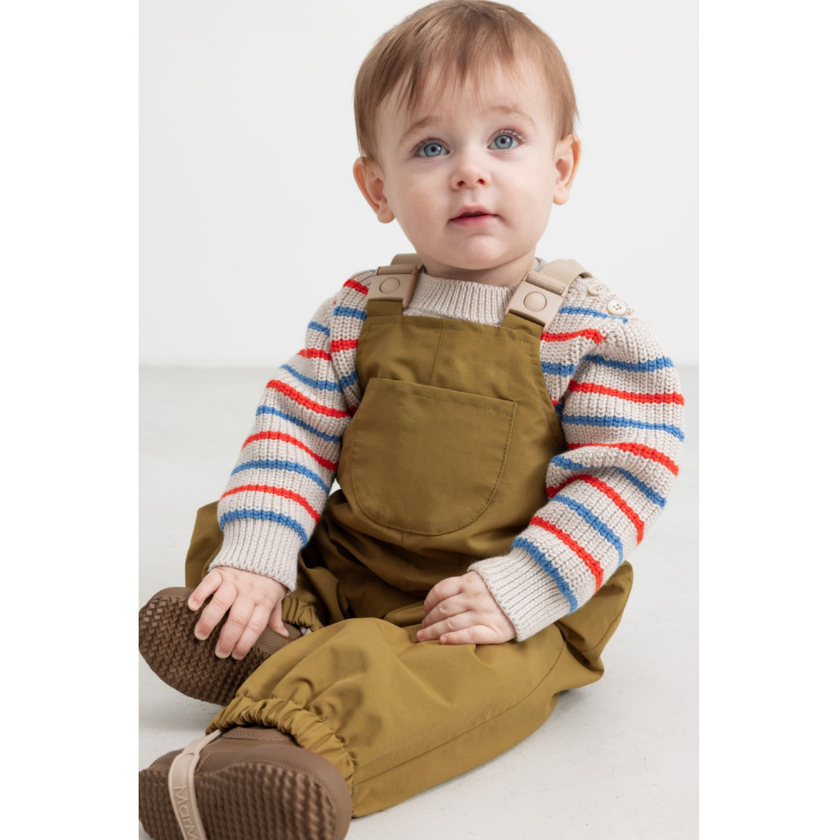 MarMar Cotton Knit EA Stripe Tomato Mix Stripe Teno B Strikket Bluse