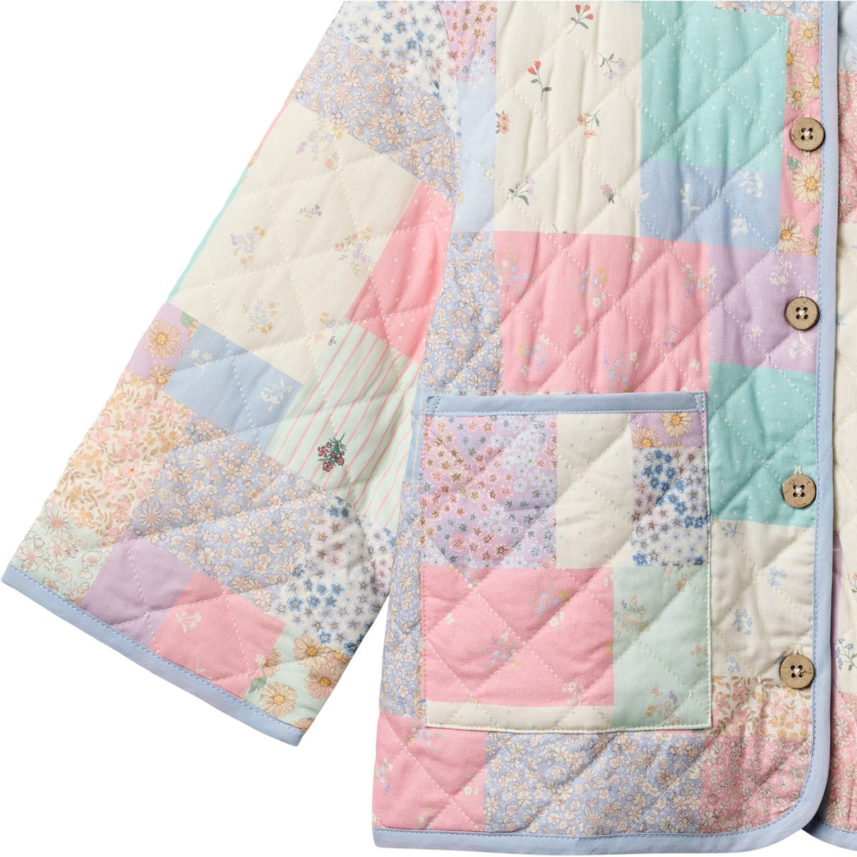 Wheat Patchwork Flowers Quilt Jakke Inaja