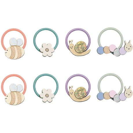 Mimi & Lula 8 Hårelastikker - Mini Beasts Bouquet