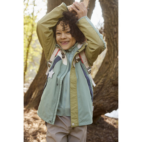 Mini A ture Granite Green Col. B. Matvalon Fleece Lined Jacket. Grs