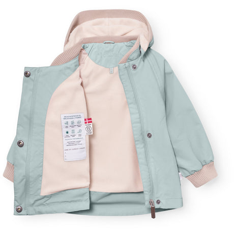 Mini A ture Cloud Blue Matwai Fleece Lined Jacket. Grs