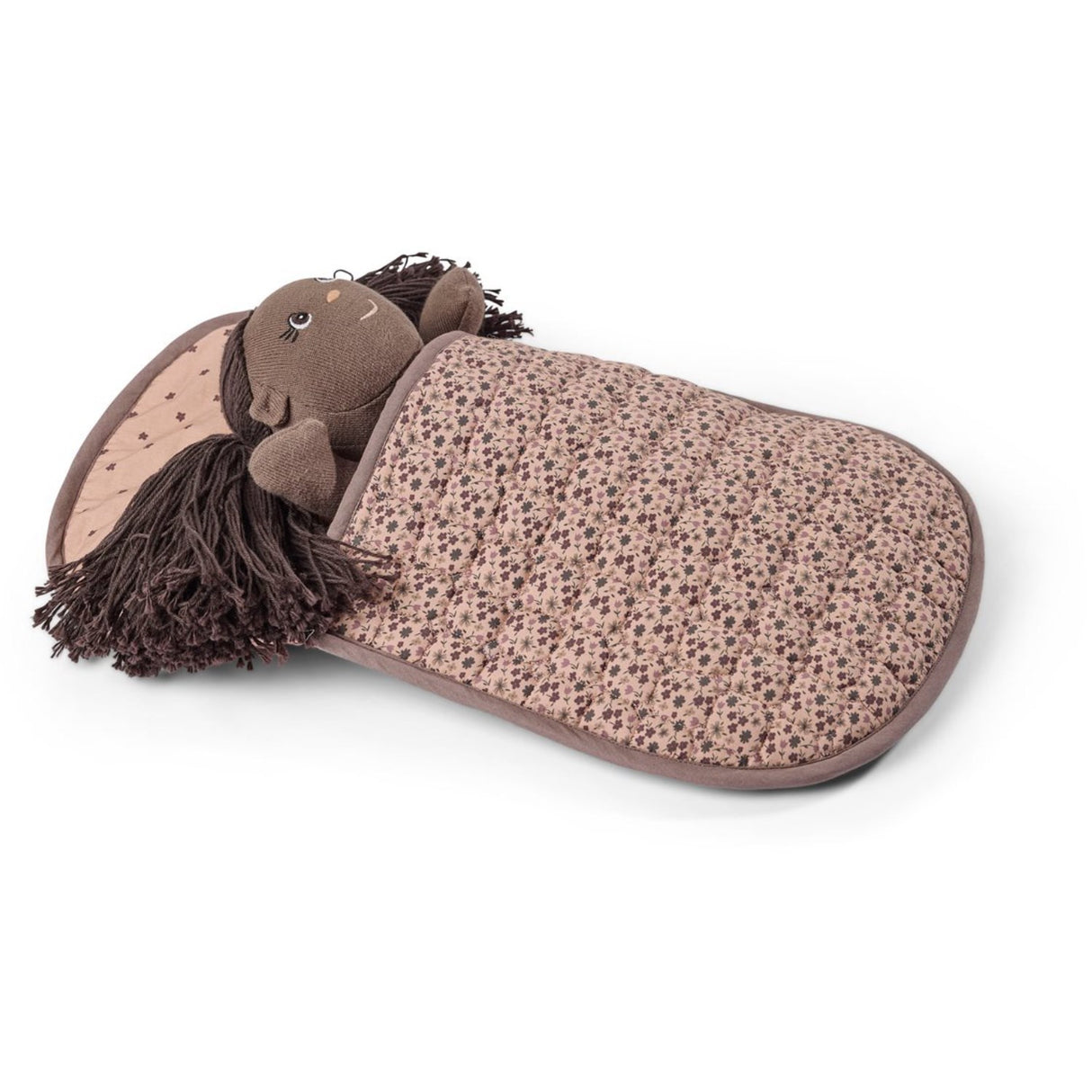Smallstuff Dark Rose Flowers Sovepose Med Pude