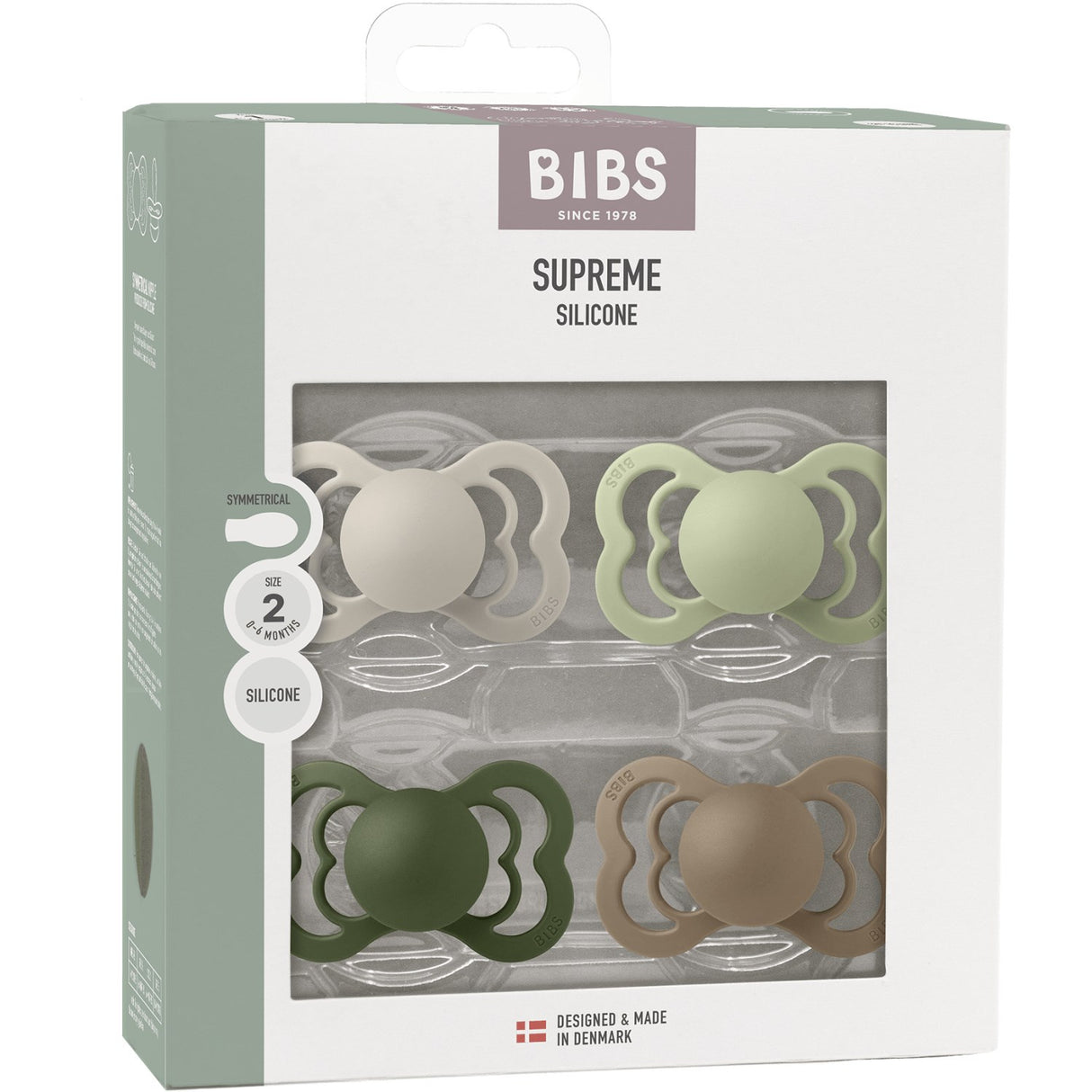 Bibs Sand/Sage/Hunter Green/Dark Oak Sut Supreme 4-Pak Silikone