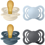 Bibs Ivory/Baby Blue/Petrol/Iron Sut Supreme 4-Pak Latex