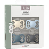 Bibs Ivory/Baby Blue/Petrol/Iron Sut Supreme 4-Pak Latex