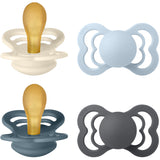 Bibs Ivory/Baby Blue/Petrol/Iron Sut Supreme 4-Pak Latex
