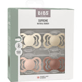 Bibs Ivory/Vanilla/Blush/Woodchuck Sut Supreme 4-Pak Latex