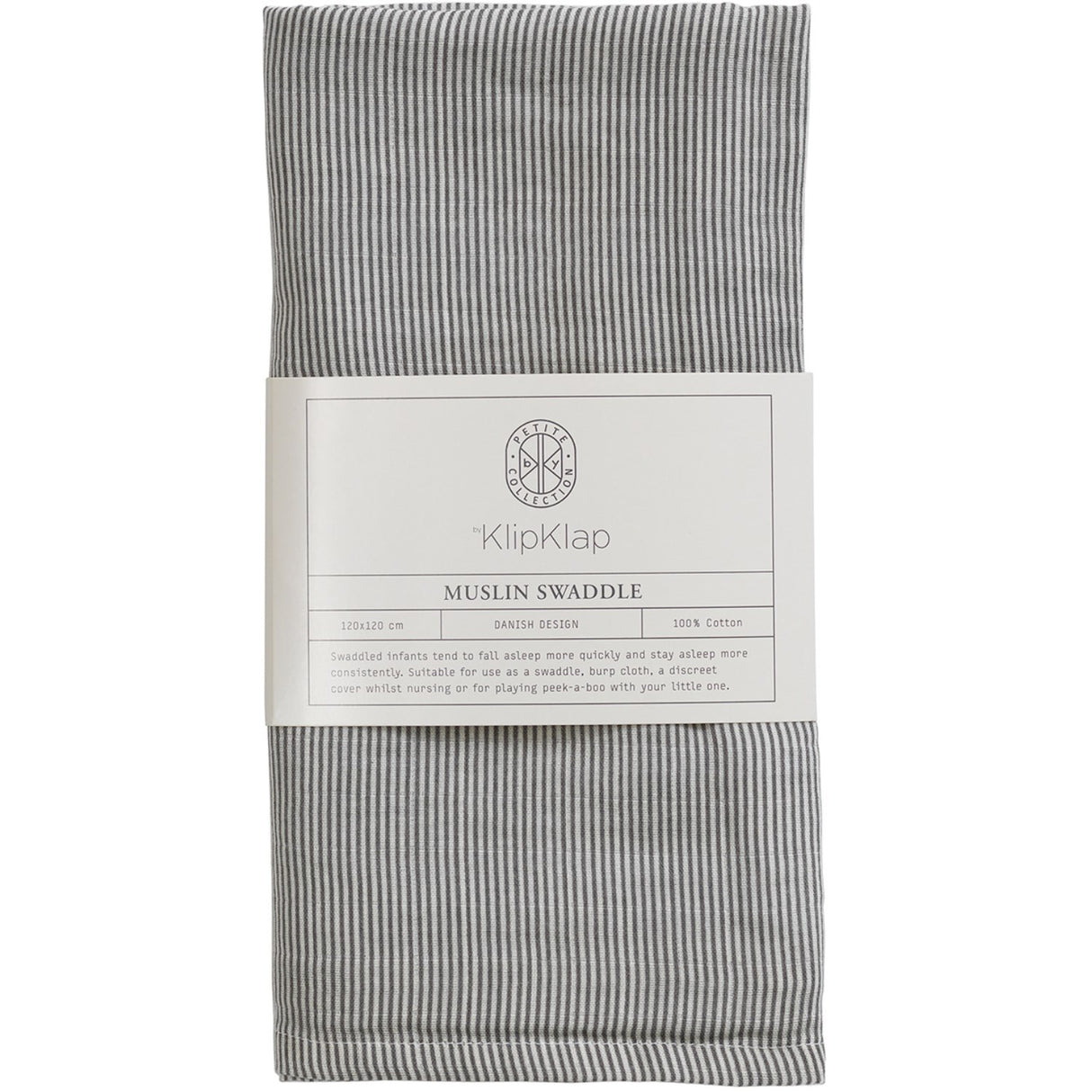 by KlipKlap Steel Grey Emil Stripe Svøb