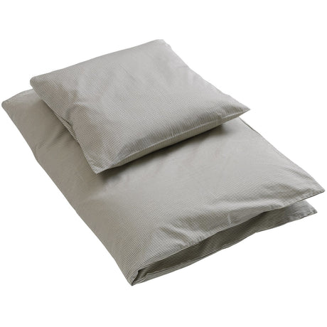 by KlipKlap Steel Grey Emil Stripe Sengetøj