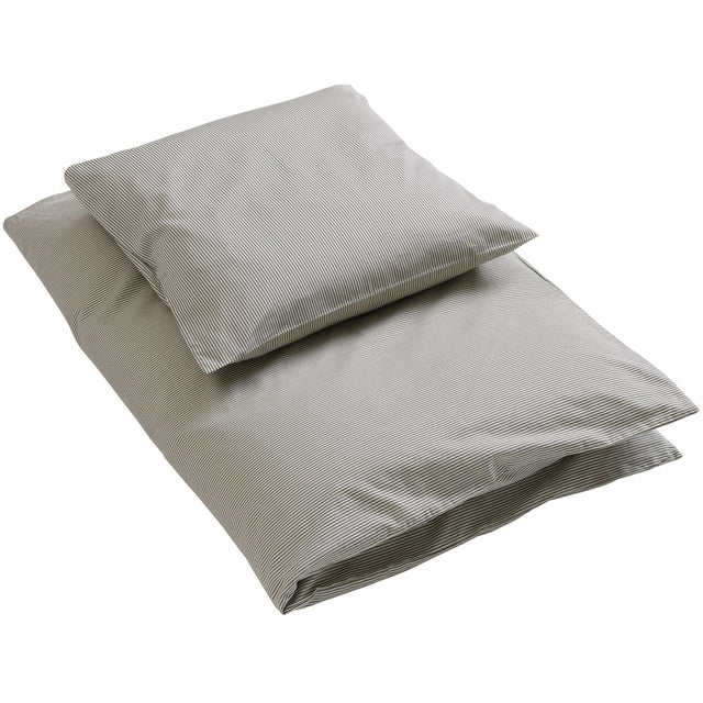 by KlipKlap Steel Grey Emil Stripe Sengetøj