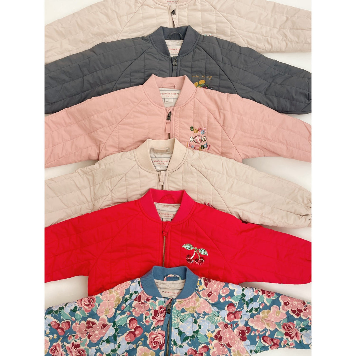 Konges Sløjd Fiery Red Juno Paliet Bomber Jakke