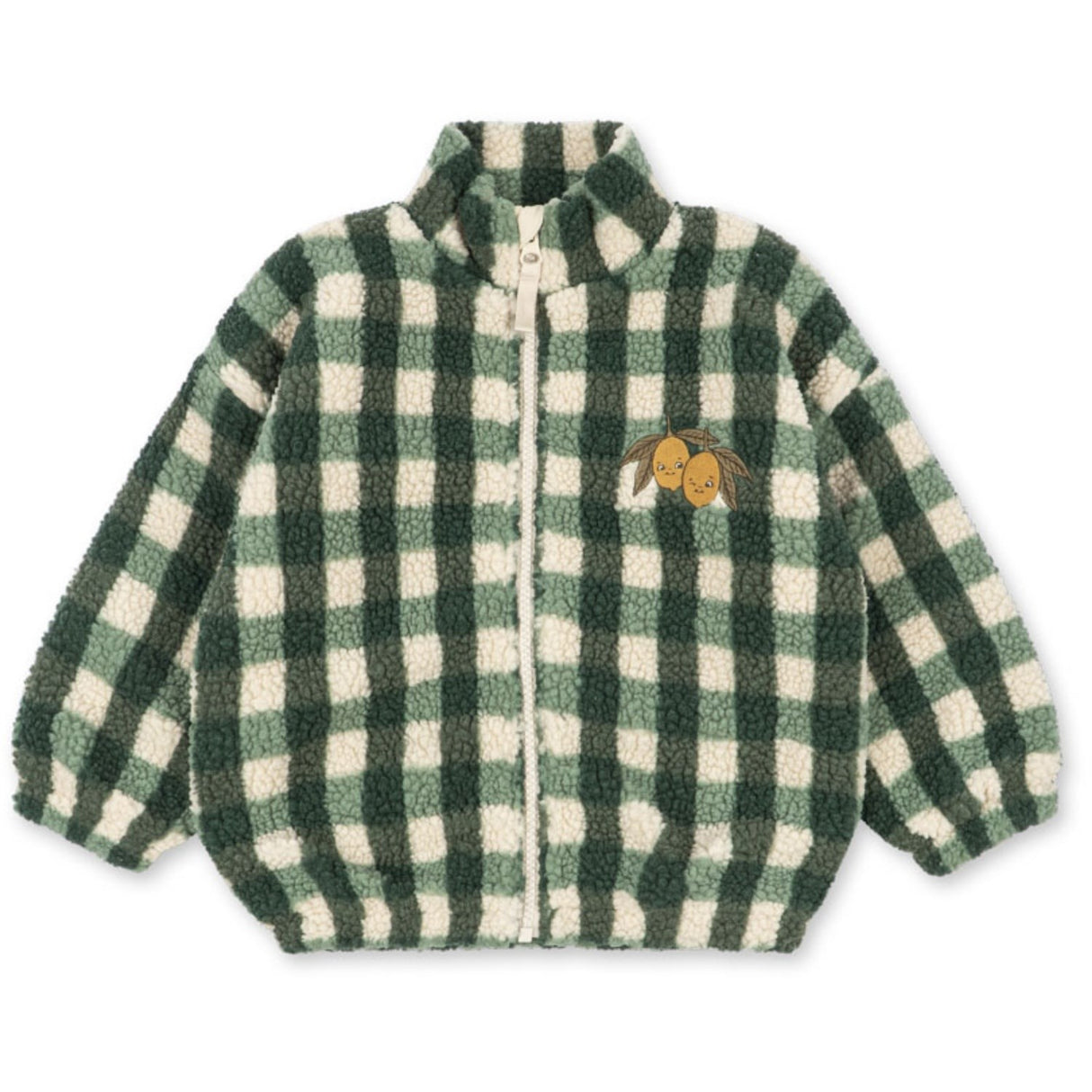 Konges Sløjd Green Check Jody Bamse Jakke Grs