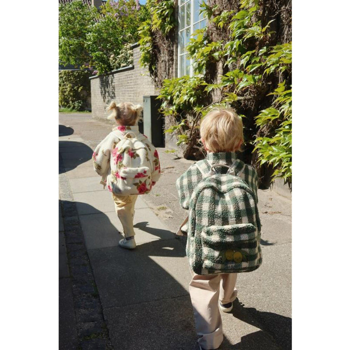 Konges Sløjd Green Check Jody Bamse Rygsæk Grs