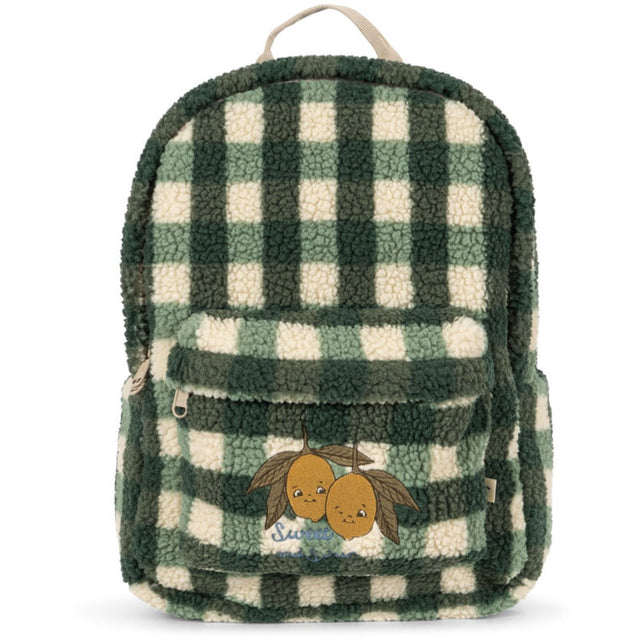 Konges Sløjd Green Check Jody Bamse Rygsæk Grs