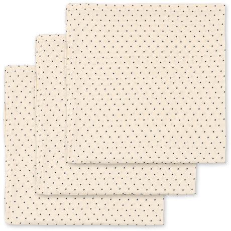 Konges Sløjd Estate Dot 3 Pak Muslin Cloth Gots