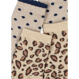 Konges Sløjd Leo/Dot 2 Pak Leo Og Dot Glitter Jacquard Strømper