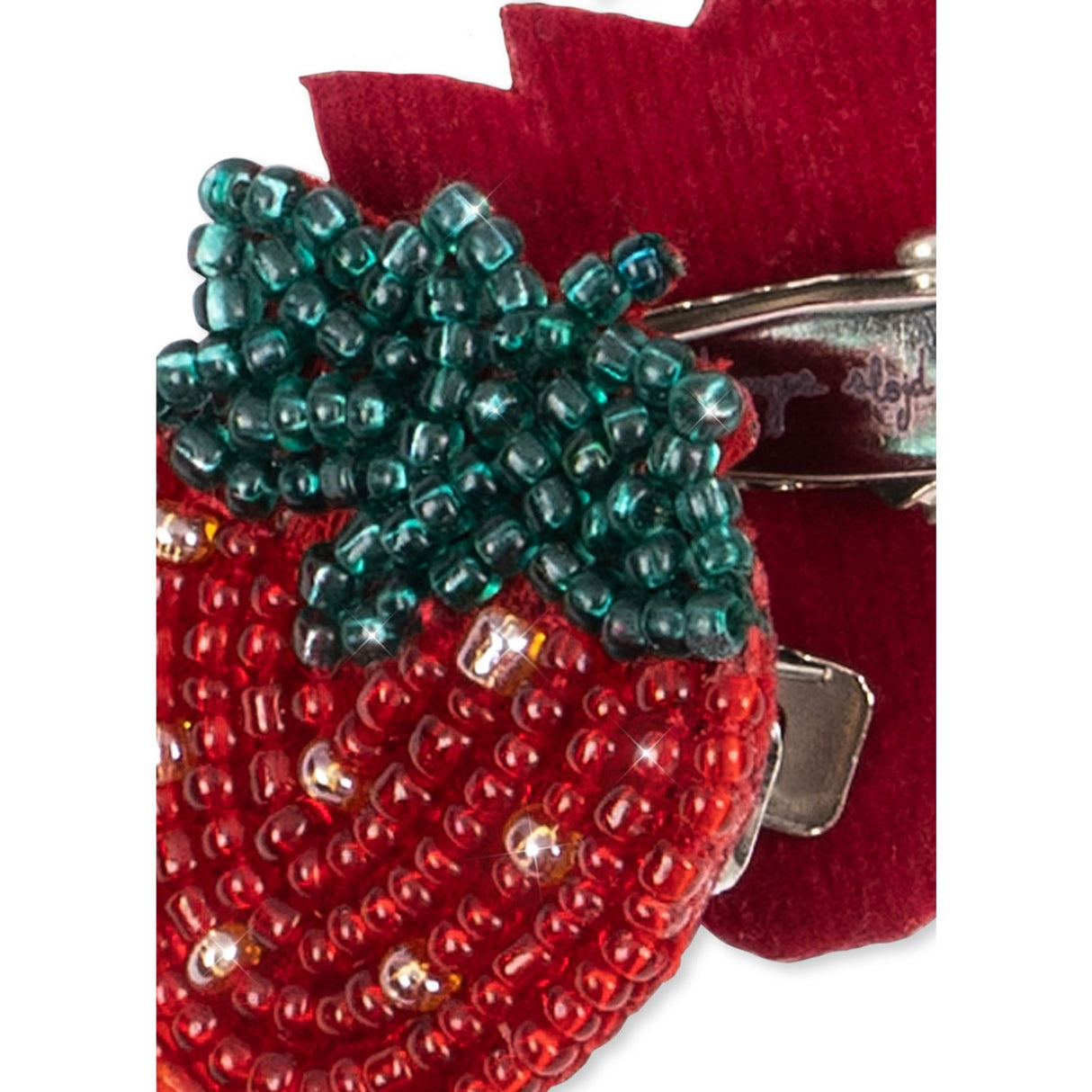 Konges Sløjd Strawberry 2 Pak Strawberry Beaded Hair Clip