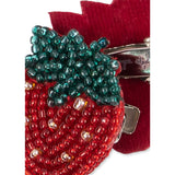 Konges Sløjd Strawberry 2 Pak Strawberry Beaded Hair Clip