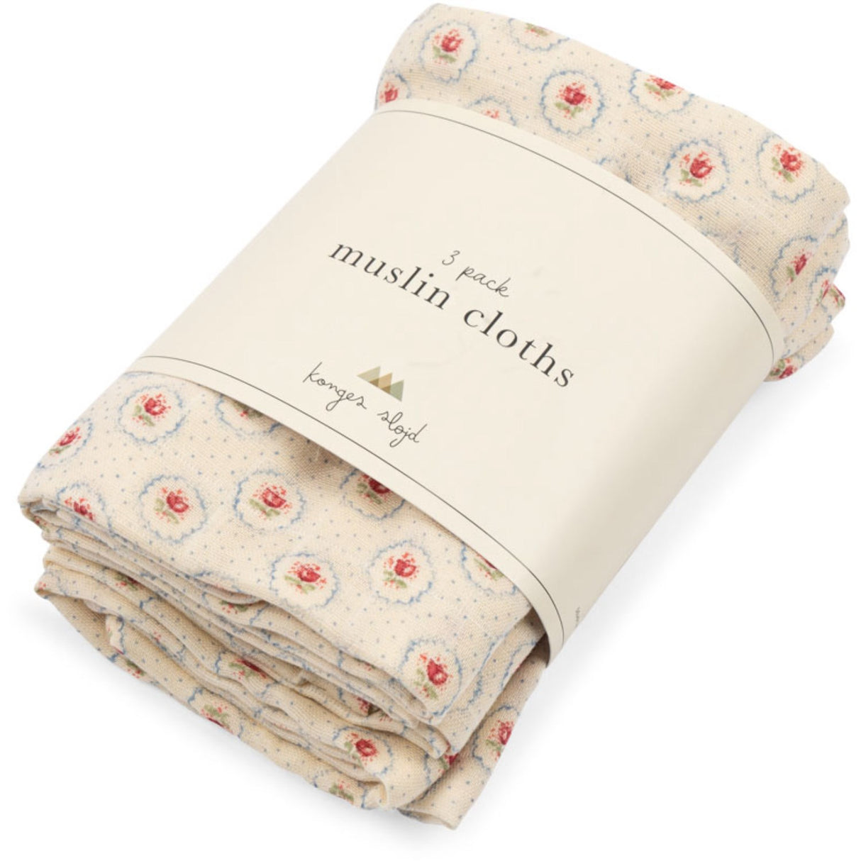 Konges Sløjd Mirage 3 Pak Muslin Cloth Gots