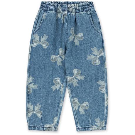 Konges Sløjd x Luksusbaby Bella Bow Blu Magot Flæse Bukser Gots