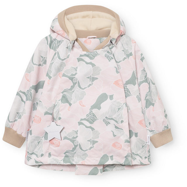 Mini A ture Print Petal Topography Matwiami Fleece Lined Jacket. Grs