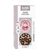 Bibs Baby Pink/Mocha Sut Studio Colour 2-Pak Polka Latex