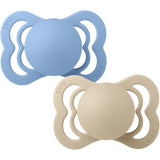 Bibs Vanilla/Sky Blue Sut Supreme 2-Pak Silikone