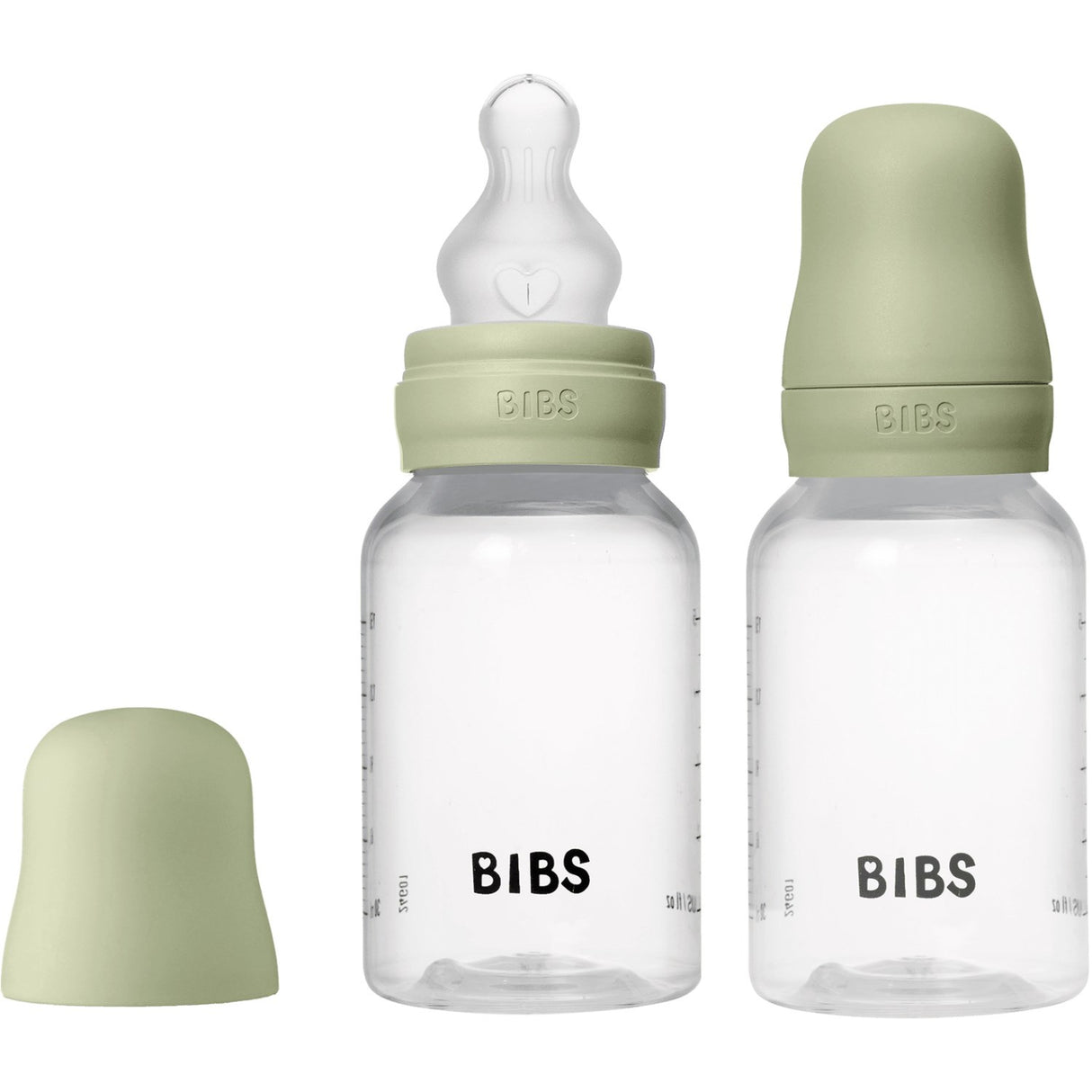 Bibs Sage Baby Flaske Round Silikone 2-Pak 150 Ml Slow Flow