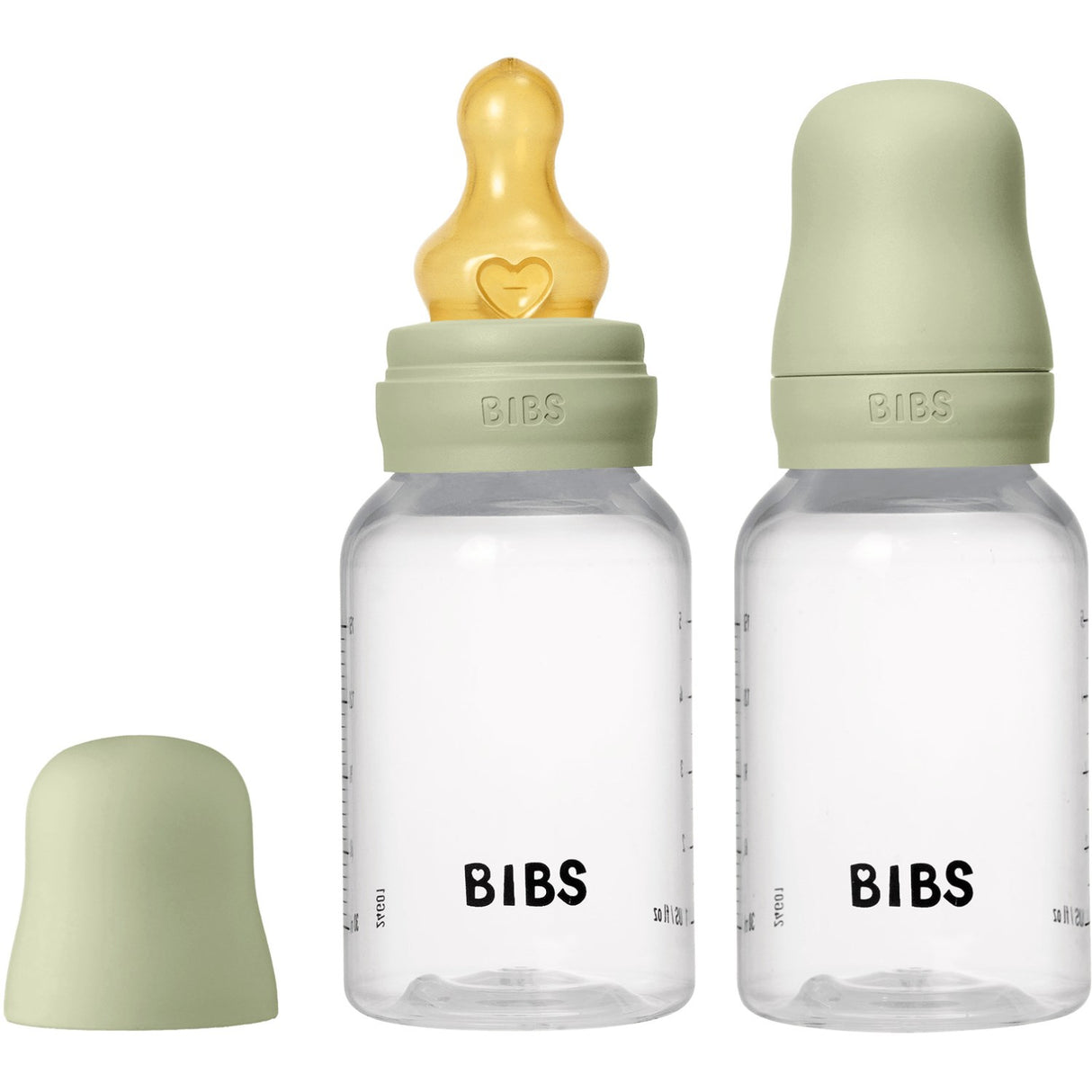 Bibs Sage Baby Flaske Round Latex 2-Pak 150 Ml Slow Flow
