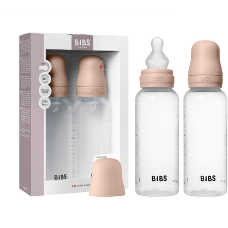 Bibs Blush Baby Flaske Round Silikone 2-Pak 270 Ml Medium Flow