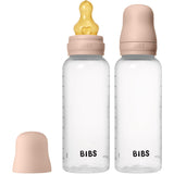 Bibs Blush Baby Flaske Round Latex 2-Pak 270 Ml Medium Flow