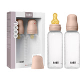 Bibs Blush Baby Flaske Round Latex 2-Pak 270 Ml Medium Flow