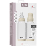 Bibs Ivory Glass Baby Flaske Round Silikone 2-Pak 240 Ml Medium Flow
