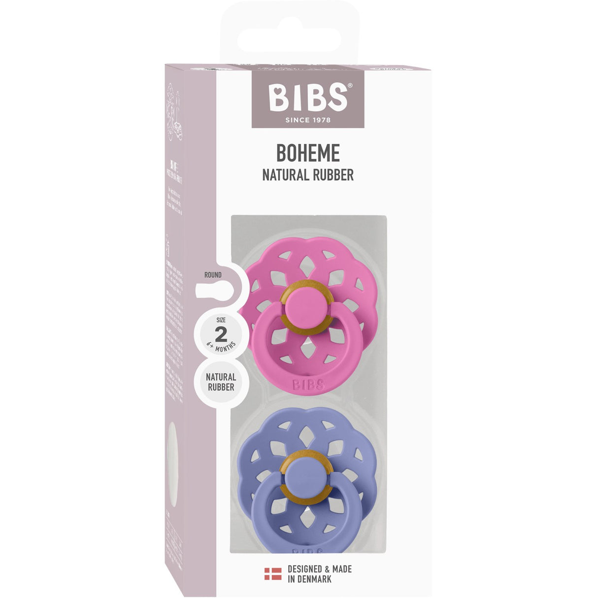 Bibs Bubblegum/Peri Sut Boheme 2-Pak Latex