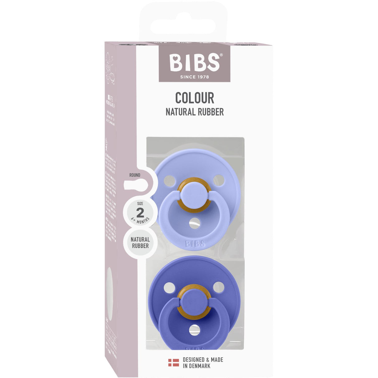 Bibs Hush/Grape Sut Colour 2-Pak Latex
