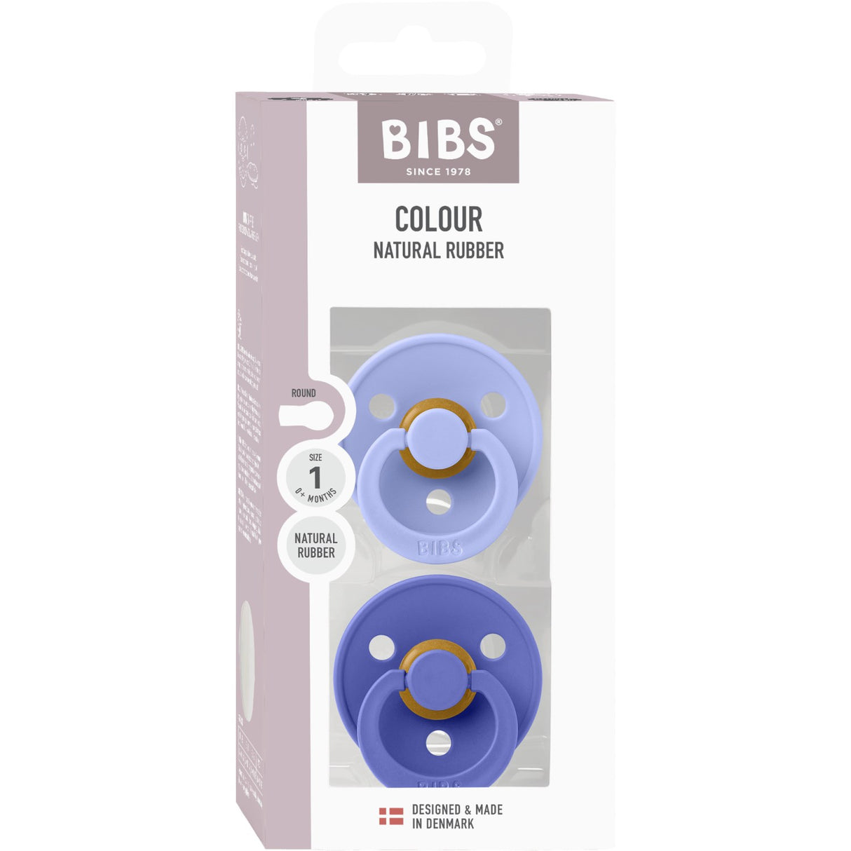 Bibs Hush/Grape Sut Colour 2-Pak Latex