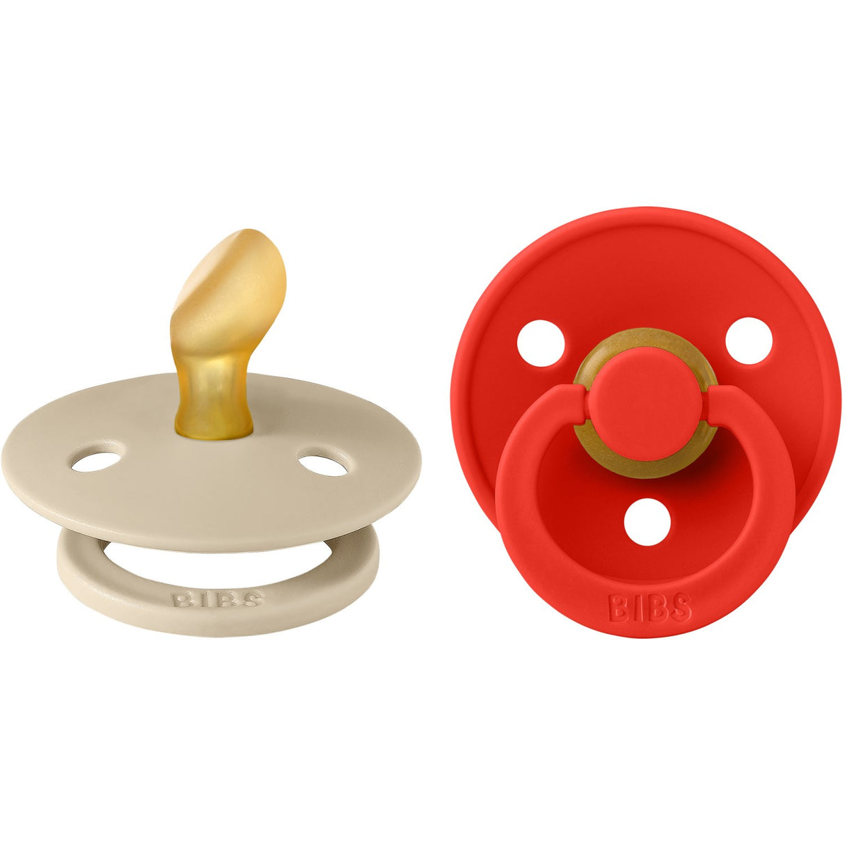 Bibs Vanilla/Candy Apple Sut Colour 2-Pak Anatomical Latex